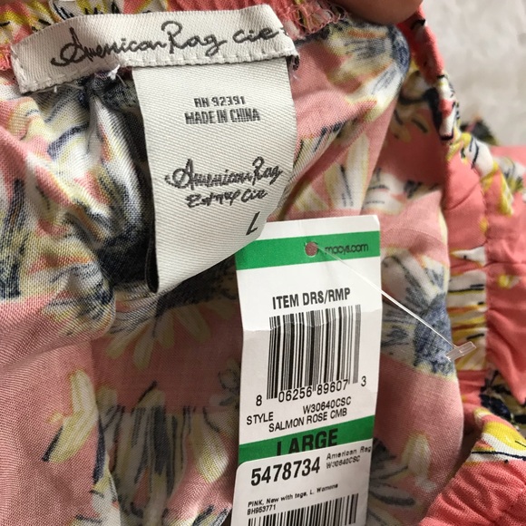 American Rag Floral Strapless Romper - Picture 4 of 5